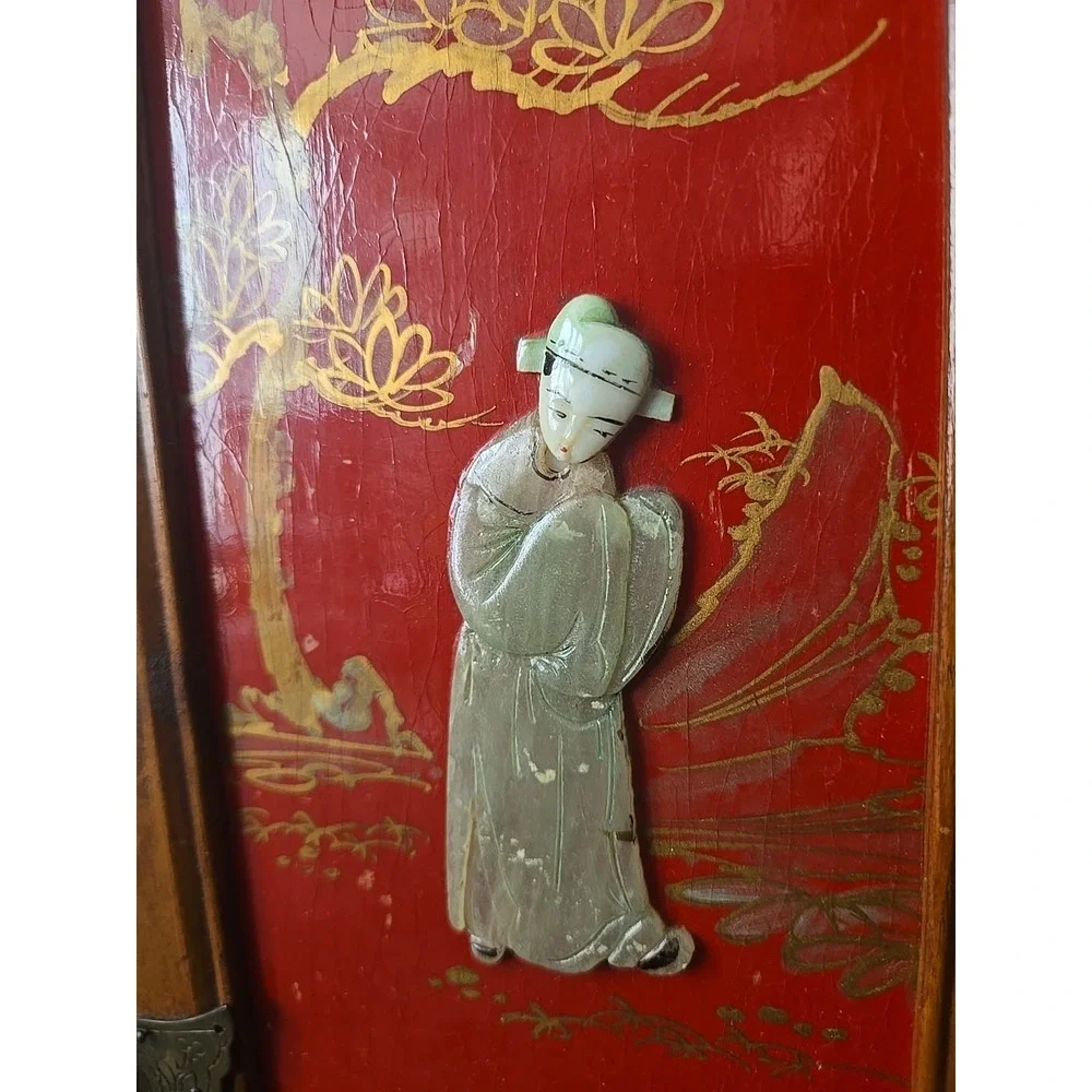 Oriental‎ Asian Jewelry Stirage Trinket Box Dyachenko Banco Peoples Republic VTG
